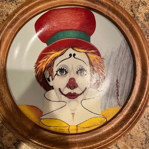 Framed Red Skelton plate